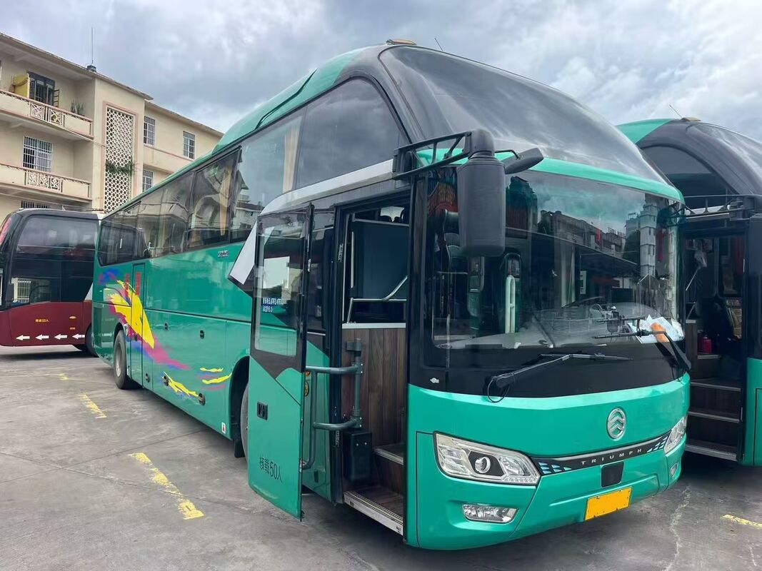 Second Hand Diesel Kinglong Bus 50 Seater Luxury Leafspring Weichai Engine School Tour Intercity Commuter Coach