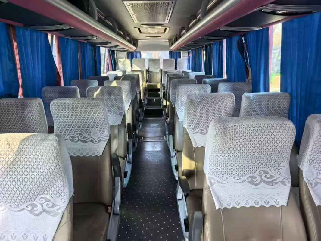 Used Kinglong Bus 39 Seater Luxury Leafspring Suspension Yuchai Engine School Tour Intercity Coach