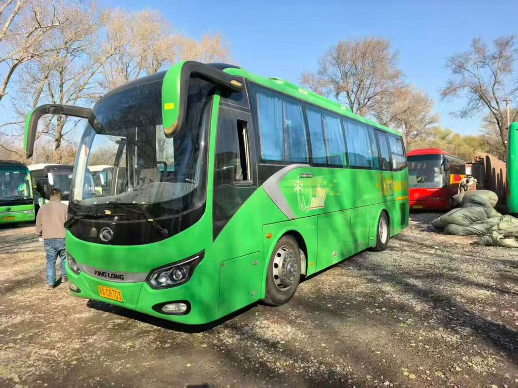 Used Kinglong Bus 39 Seater Luxury Leafspring Suspension Yuchai Engine School Tour Intercity Coach