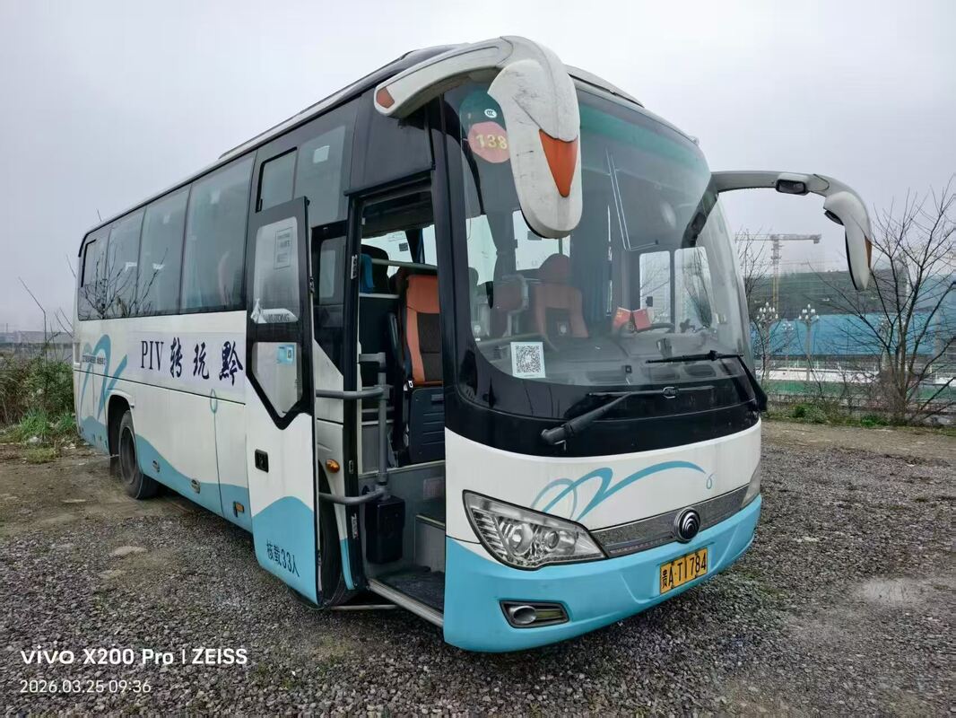 Used Coach Buses Yu-tong ZK6888 Yuchai Euro5  Leaf Spring 33 Seats 2020 Year Lux Transport With Air Condition For Shuttle or Long Distance