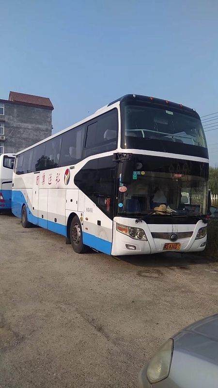 YUTONG Band Used Coach Bus 2013 Year With A/C / Diesel Weichai 336hp Engine