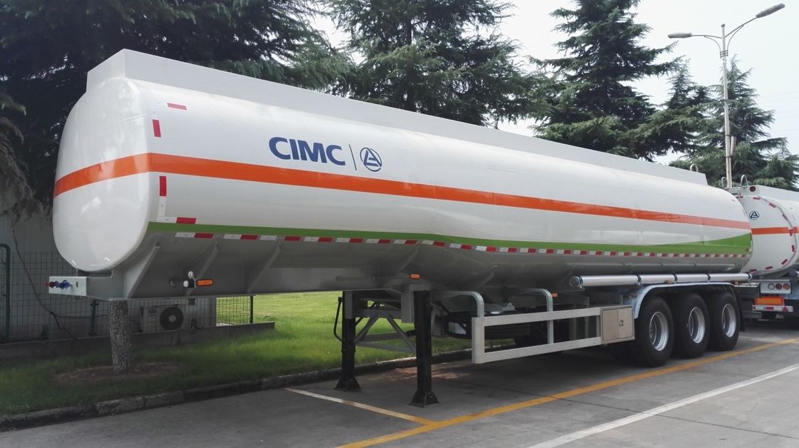 45000L Used Stainless Steel Tanker Trailers LINGYU Brand For Oil Transportation