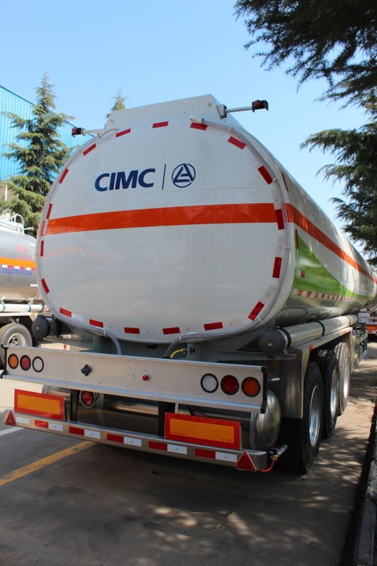 45000L Used Stainless Steel Tanker Trailers LINGYU Brand For Oil Transportation
