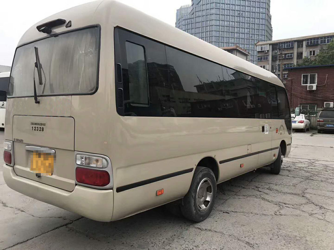 Golden Dragon Used Coaster Bus 2014 Year Gasoline Great Performance With 23 Seat