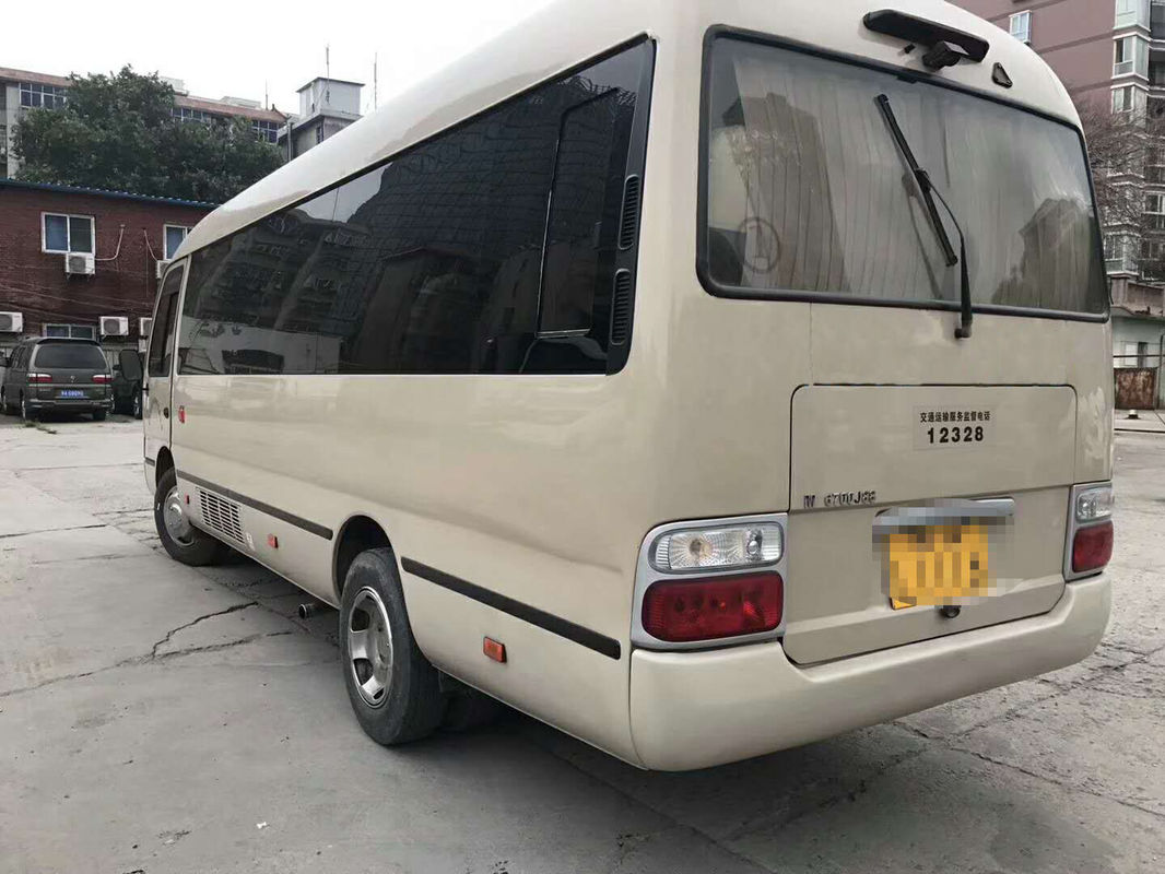 Golden Dragon Used Coaster Bus 2014 Year Gasoline Great Performance With 23 Seat