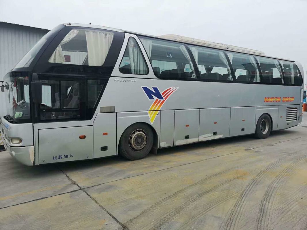 2013 Year 50 Seat Used Coach Bus Youngman Brand Double Auto Door With Great Airbag