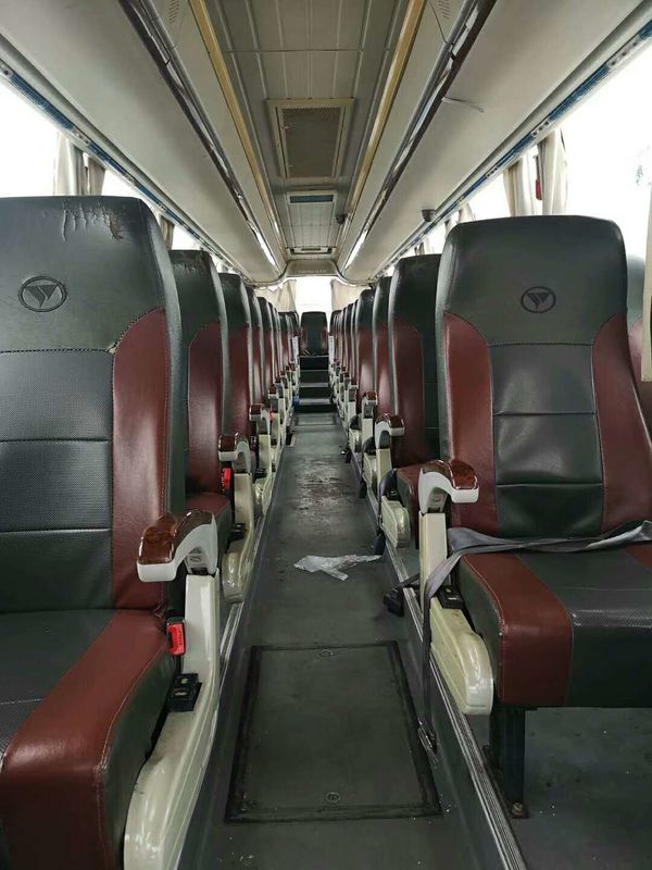 2013 Year 50 Seat Used Coach Bus Youngman Brand Double Auto Door With Great Airbag