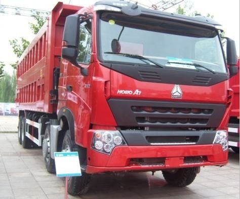 Red Color Dongfeng 2nd Hand Tipper Trucks With 6x4 Drive EURO 3 Diesel Engine