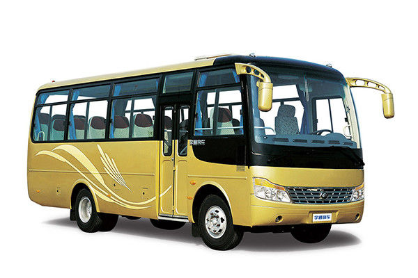 30 Seats Used Travel Bus , Yellow Second Hand Tourist Bus Yutong Brand