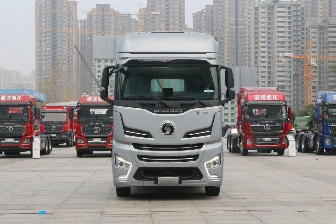 Low Cost Used Sha-cman De-long X6000 Natural Gas Tractor 4X2 530HP AMT LNG Truck for Intercity Transport