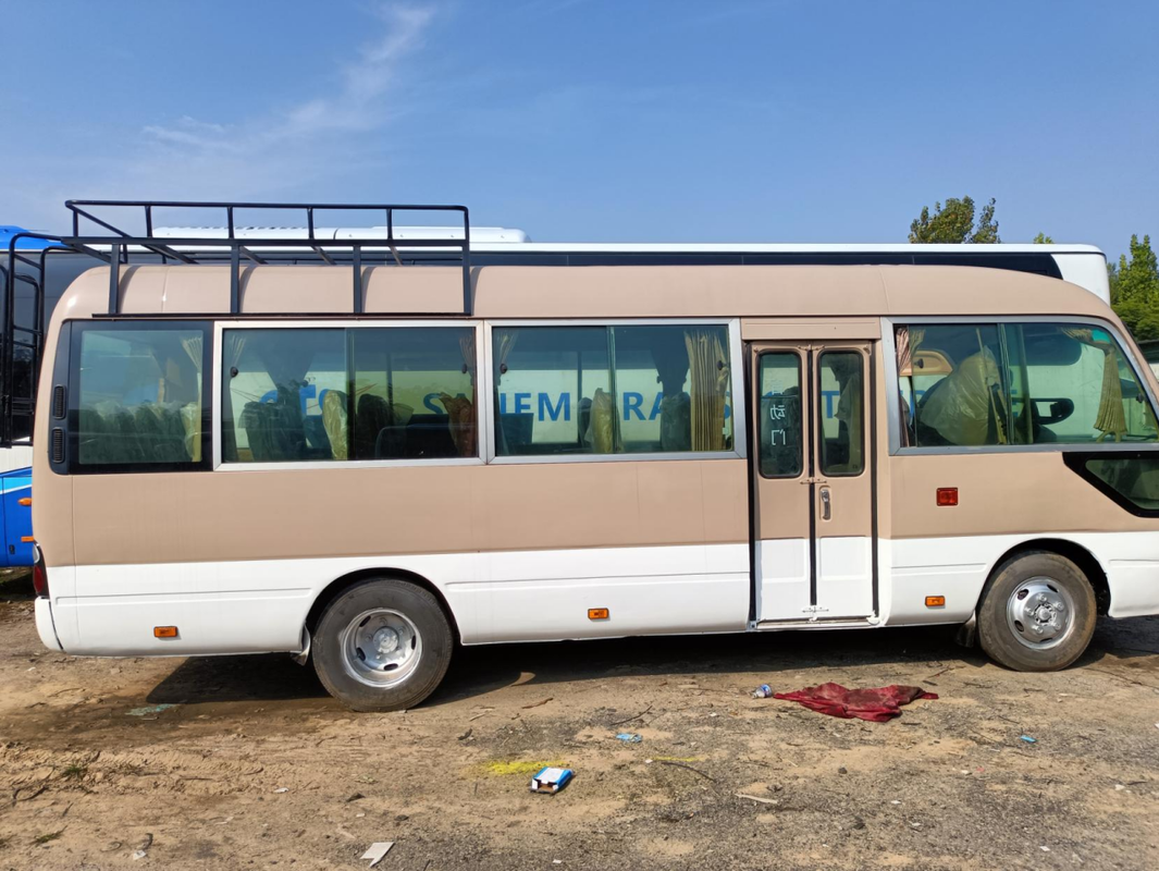 Toyota Coaster Minibus LHD 4 Cylinder Gasoline and Diesel Engine Passenger Coach Bus for Export