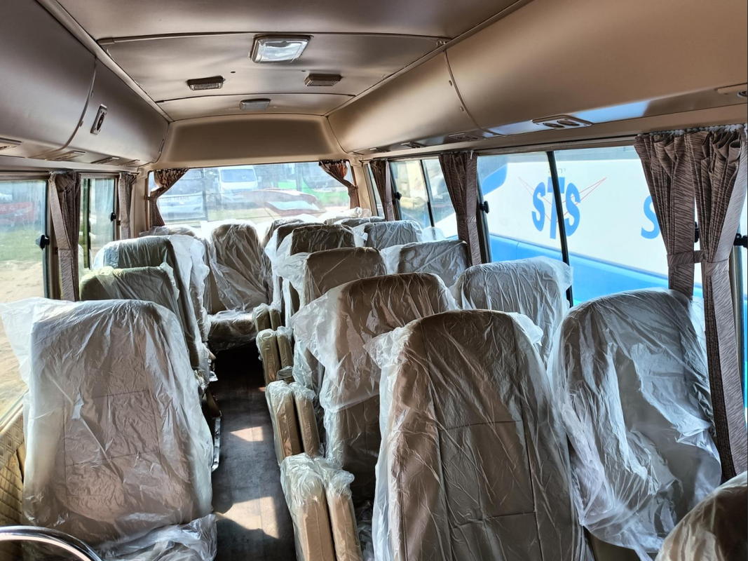 Toyota Coaster Minibus LHD 4 Cylinder Gasoline and Diesel Engine Passenger Coach Bus for Export