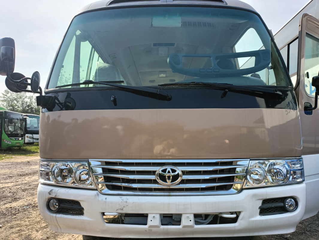 Toyota Coaster Minibus LHD 4 Cylinder Gasoline and Diesel Engine Passenger Coach Bus for Export