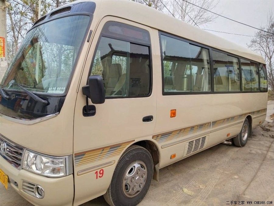 2017 Diesel Used TOYATO Second Hand Coaster Buses Right Hand 23 Seats Mini Bus