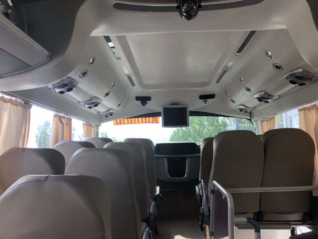2012 Year Yutong Used Coach Bus 61 Seat / High Roof Green Used Commercial Bus
