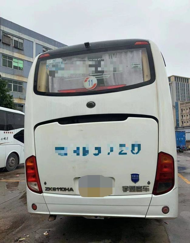 2013 Year Diesel Used Yutong Buses 58 Seats Zk 6110 White Color