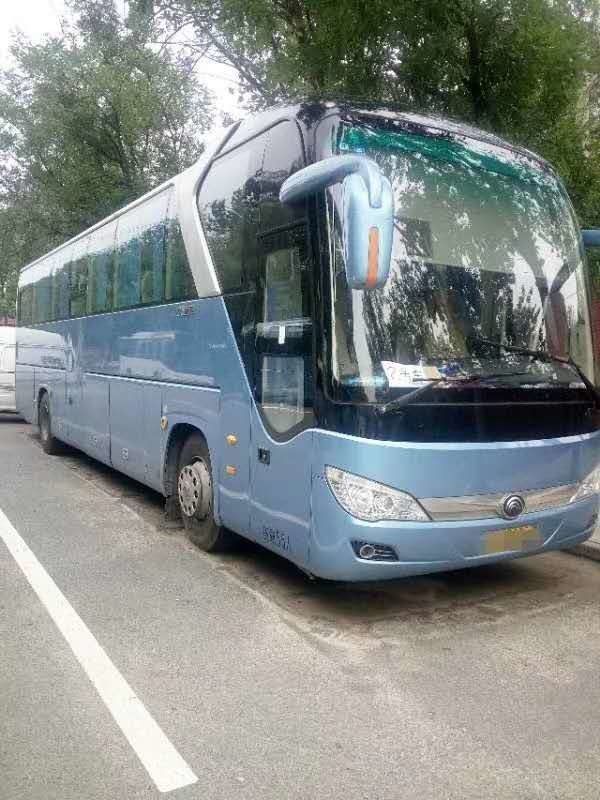 Diesel Yutong Second Hand Tourist Bus Zk 6122 55 Seater Coach Bus With AC Video
