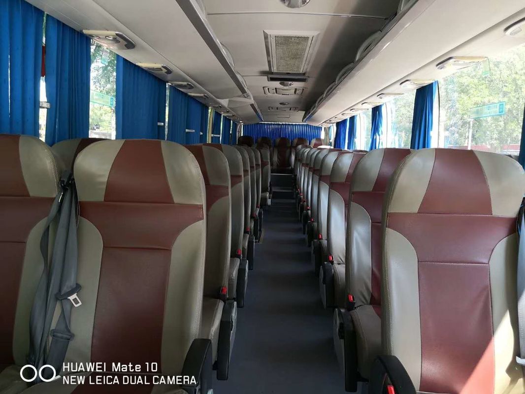 Diesel Yutong Second Hand Tourist Bus Zk 6122 55 Seater Coach Bus With AC Video