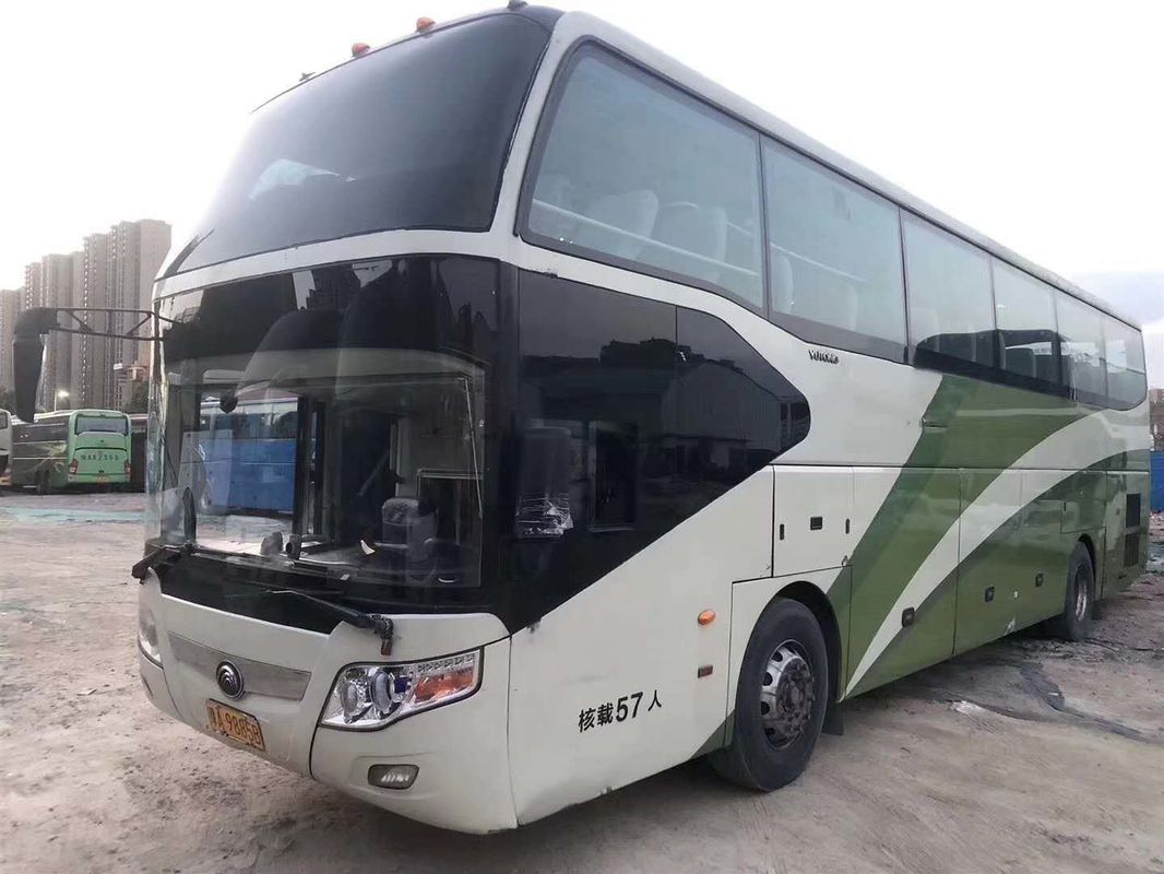 55 Seats Used YUTONG Bus White Luxury Seats 100km/H Max 