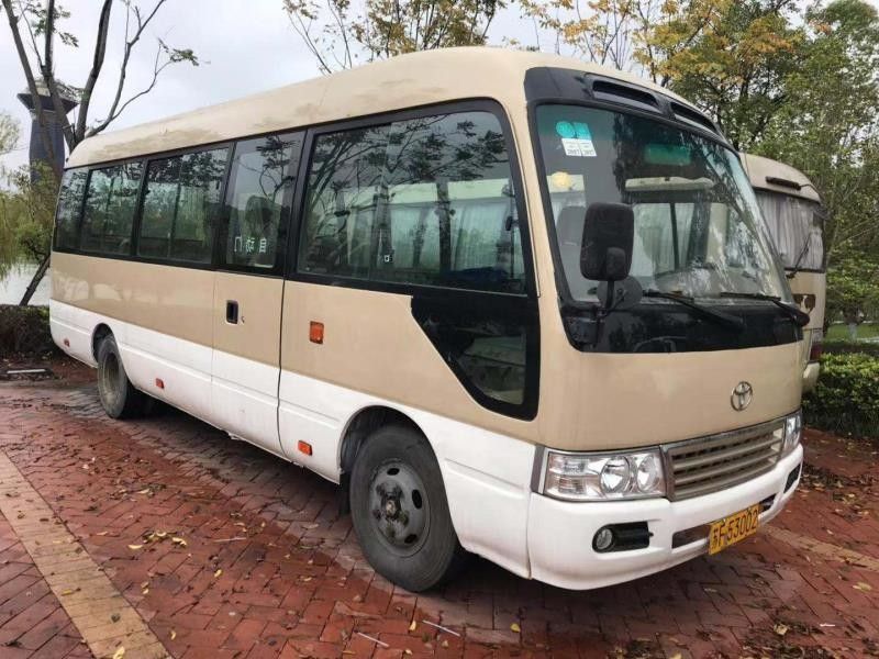 2010 Year Toyota Coaster Used Bus 23 Seats 15B Diesel Engine 2585mm Bus Height