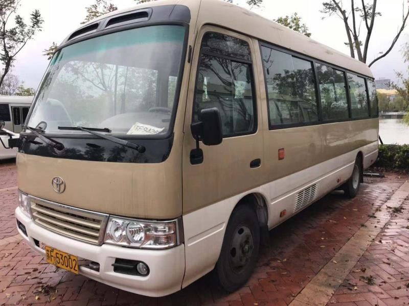 2010 Year Toyota Coaster Used Bus 23 Seats 15B Diesel Engine 2585mm Bus Height