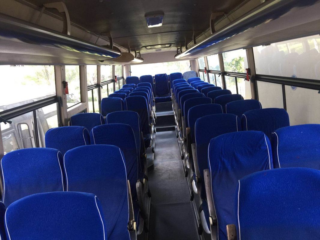 Diesel Front Engine Used Yutong Bus ZK6112D 52 Seats Yellow Left Hand Drive Model