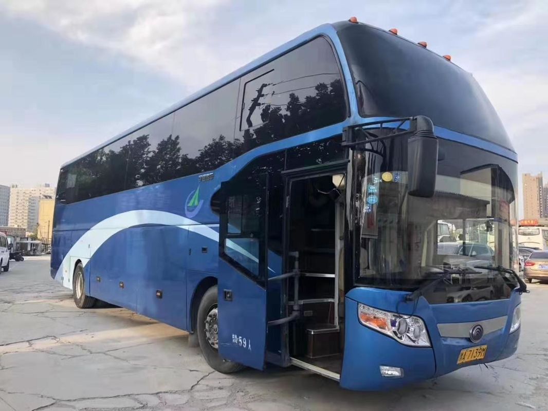One And Half Deck Used Commercial Bus Yutong Zk6127 Model 2011 Year 59 Seats