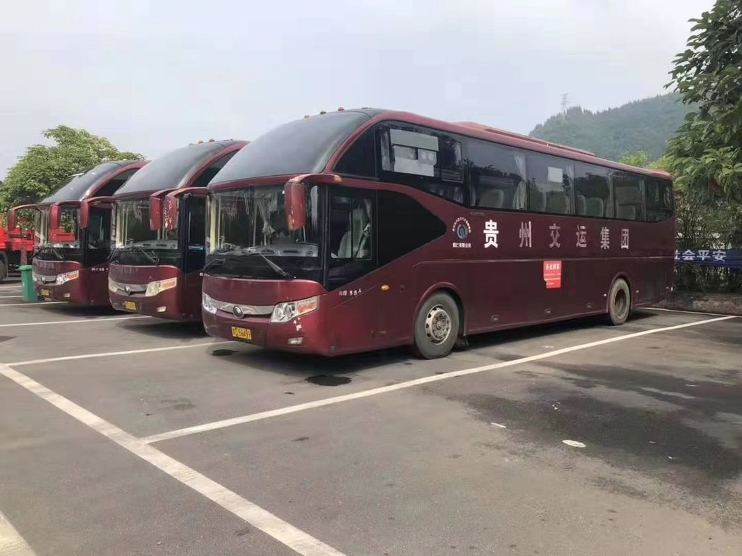 Traveling Used Yutong Buses 55 Seat Diesel 2013 Year Lhd Drive