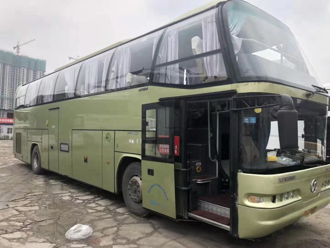2014 Year Beifang Used Coach Bus 6128 Model 57 Seats WP Engine Middle Door With Airbag / Toilet