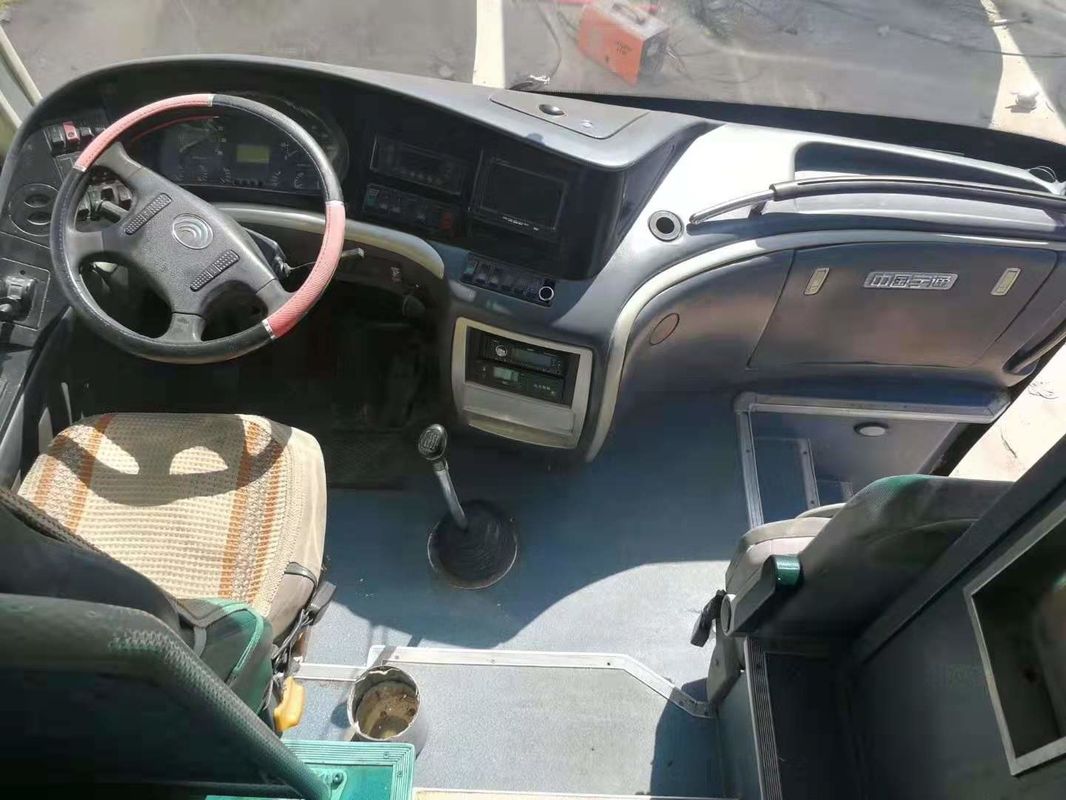 Left Hand Steering Used 55 Seater Bus 2011 Year 6120HY19 Purple With Leather Seats