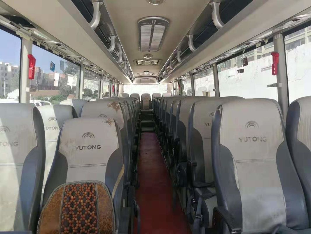Left Hand Steering Used 55 Seater Bus 2011 Year 6120HY19 Purple With Leather Seats