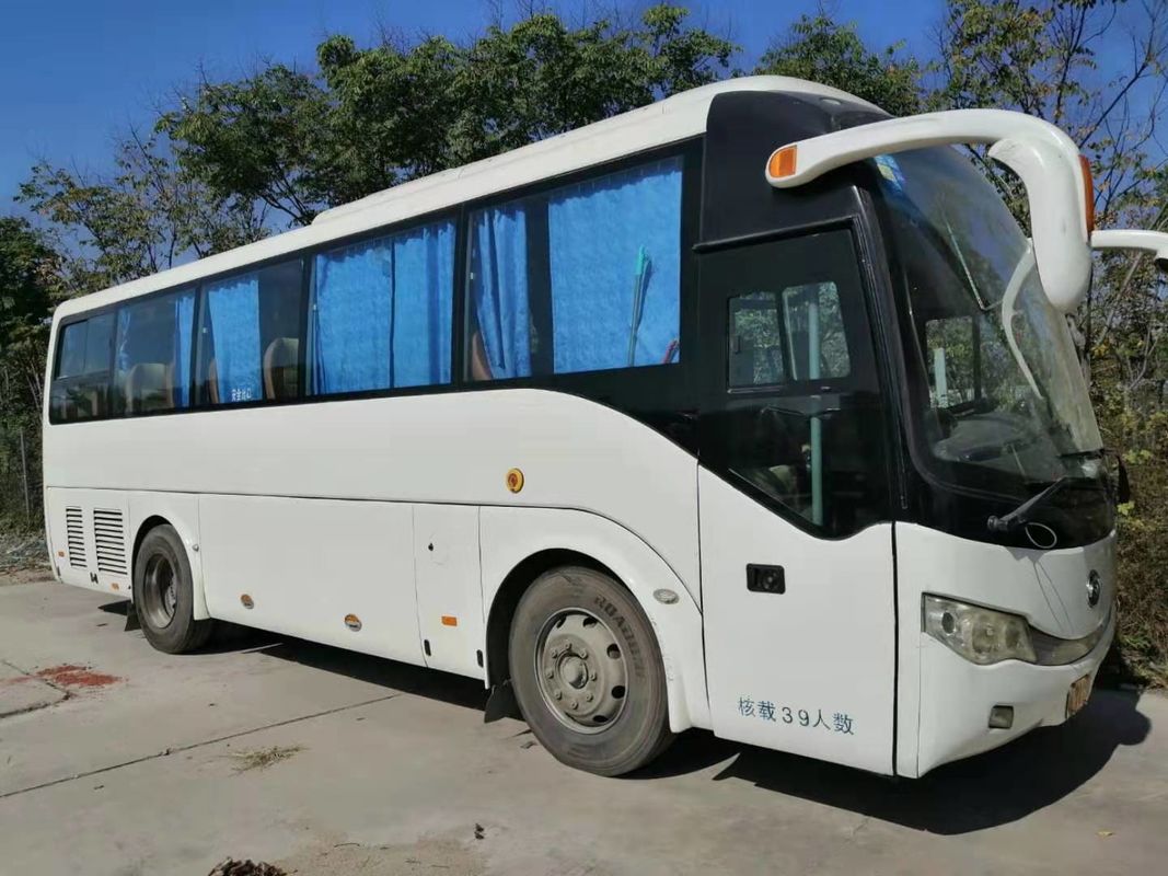 White Color 2nd Hand Bus Good Condition 2010 Year 39 Seats Yutong 6908 Model