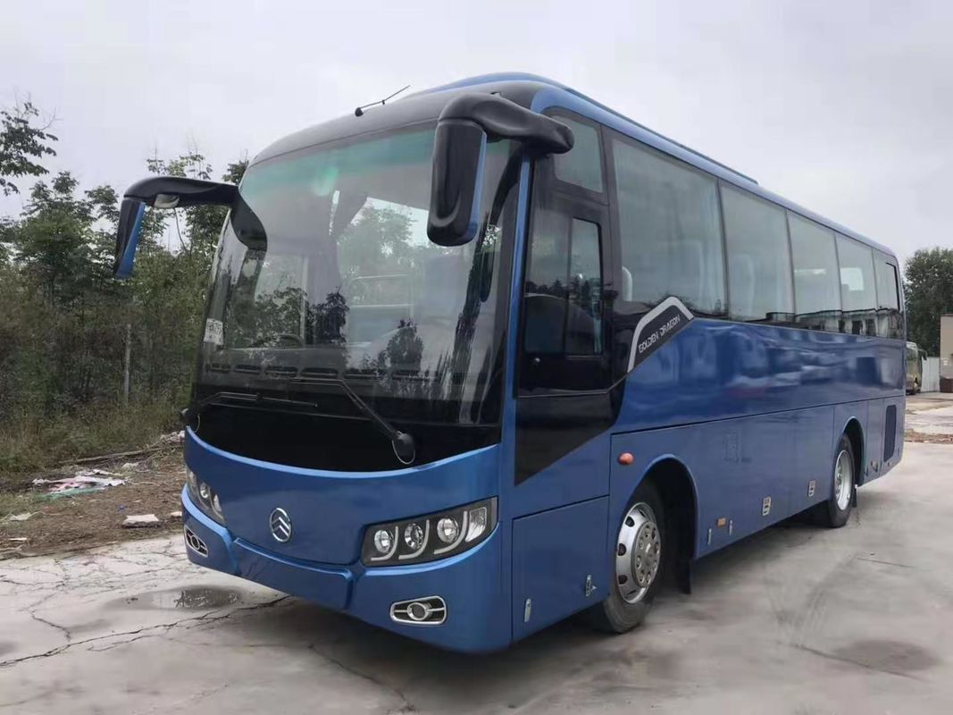 33 Seats 2014 Year Used Travel Bus Used Motor Coaches Blue Color 3300mm Bus Height