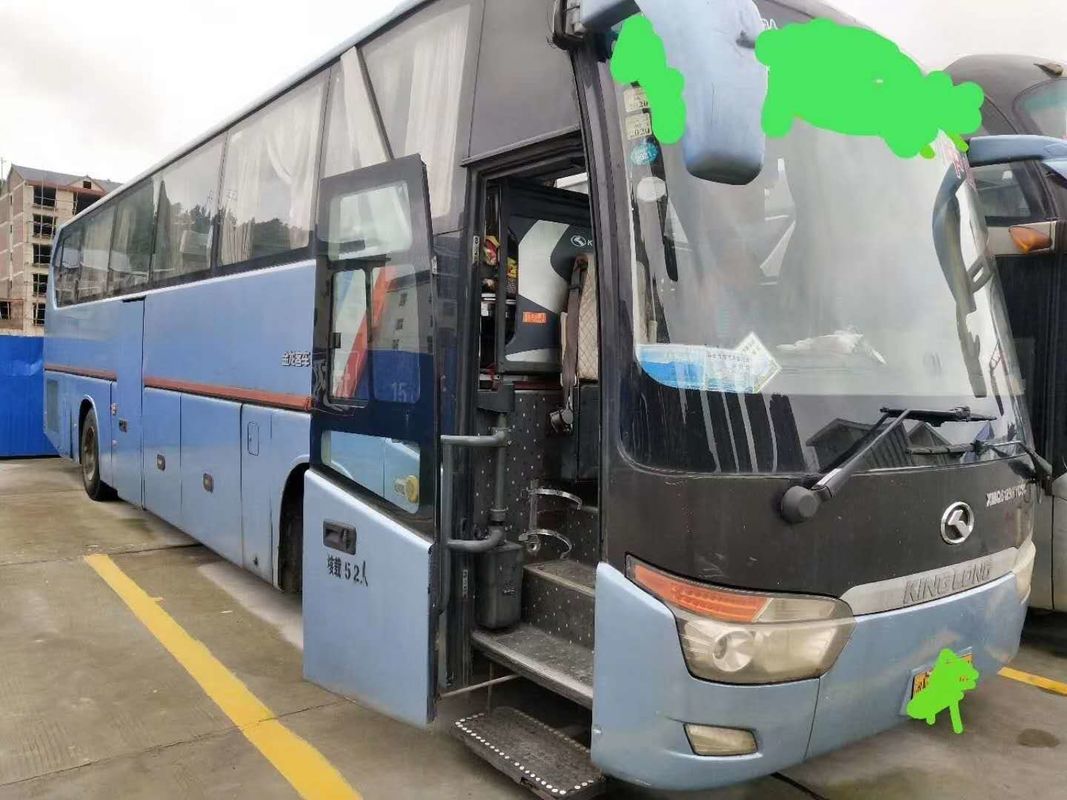 Kinglong RHD Deisel Engine 53 Seats 233kw Used Coach Bus With AC Double Doors