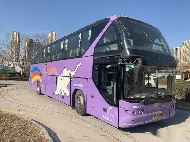 3.8m Height Youngman JNP6121 55 Seats Used Coach Bus Euro IV Coach Bus Passenger Buses
