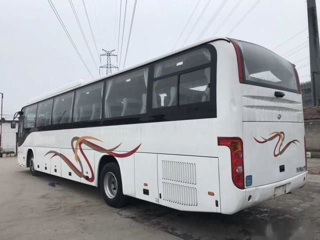 Low Kilometer Airbag Chassis Euro III Good Condition Double Doors Used Coach Bus Higer Brand Model KLQ6129 53 Seats