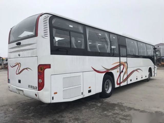 Low Kilometer Airbag Chassis Euro III Good Condition Double Doors Used Coach Bus Higer Brand Model KLQ6129 53 Seats