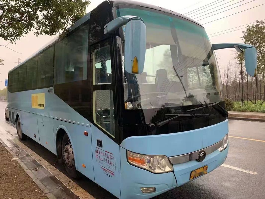 Used Coach Bus Yutong Brand ZK6117 65 Seats Yuchai Rear Engine 120km/H Single Door Used Passenger Buses Left Steering