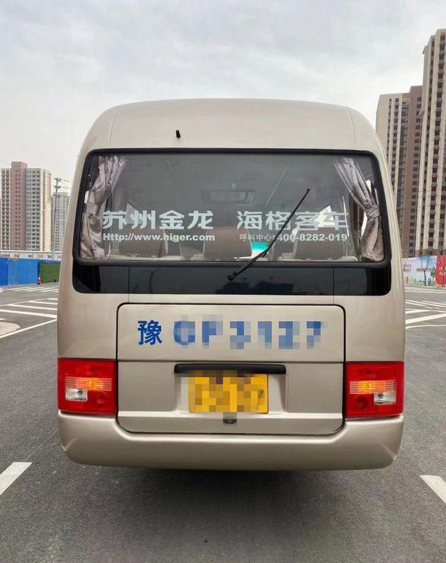 2015 Year 10 Seats Used Higer Coaster Bus , Used Mini Bus Coaster Bus 86kw With Luxury Seats For Business