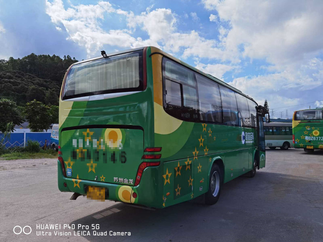2014 Year Higer KLQ6896 Coach Bus 39 Seats Used Bus Diesel Engine 162kw No Accident LHD Bus