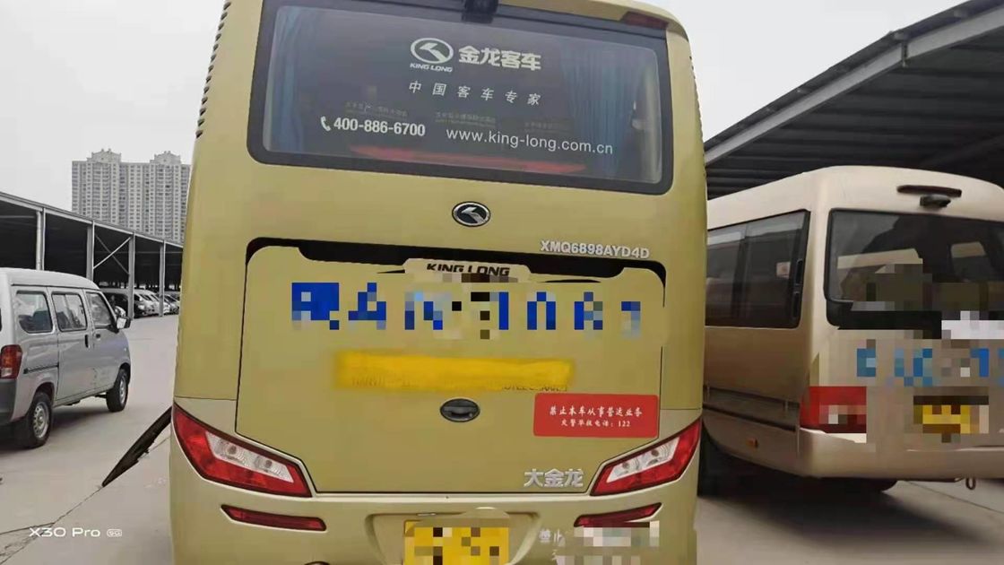 Renew 2013 Year Used King Long XMQ6898 Coach Bus 39 Seats Used Bus Diesel Engine No Accident LHD Bus