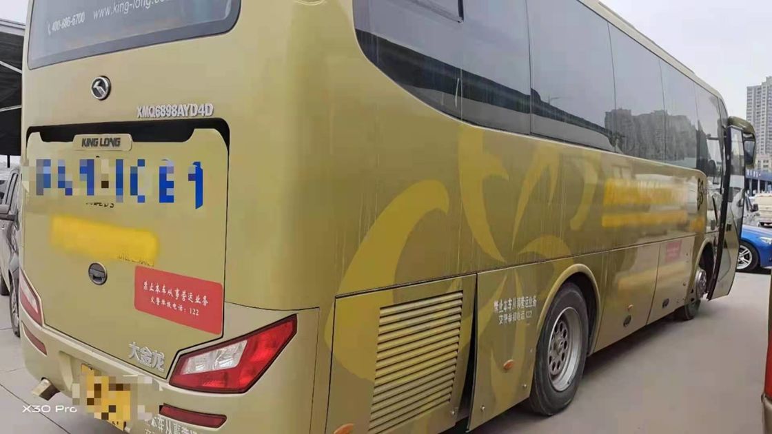 Renew 2013 Year Used King Long XMQ6898 Coach Bus 39 Seats Used Bus Diesel Engine No Accident LHD Bus