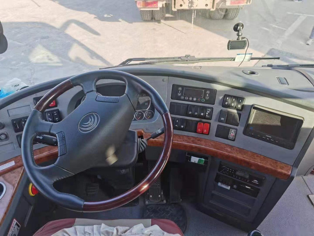 Used Yutong Bus ZK6110 Left Steering 48 Seats Double Doors Yuchai Rear Engine Low Kilometer Used Tour Bus