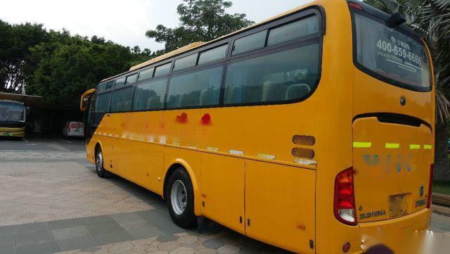 Used Yutong Bus ZK6107 49 Seats Left Steering Airbag Chassis Yuchai Rear Engine Low Kilometer