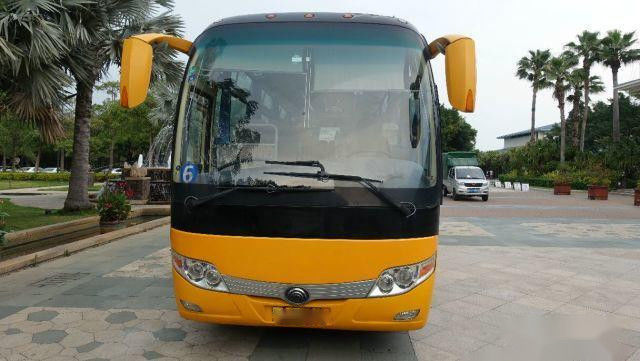 Used Yutong Bus ZK6107 49 Seats Left Steering Airbag Chassis Yuchai Rear Engine Low Kilometer
