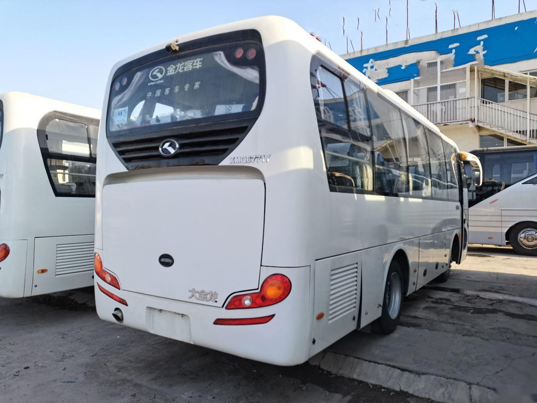 Used Coach Bus XMQ6771 30 Seats Cummins Rear Engine 132kw Left Steering Used Kinglong Bus
