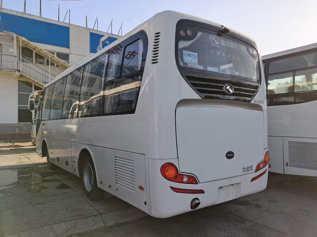 Used Coach Bus XMQ6771 30 Seats Cummins Rear Engine 132kw Left Steering Used Kinglong Bus