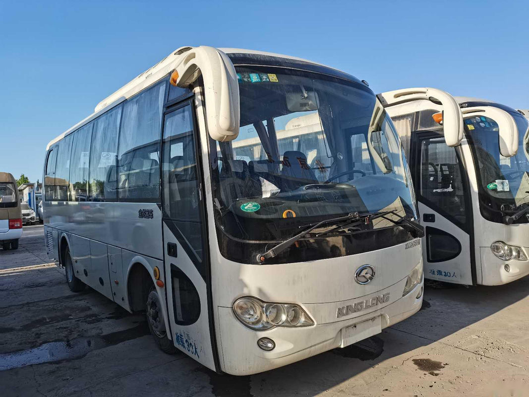 Used Coach Bus XMQ6771 30 Seats Cummins Rear Engine 132kw Left Steering Used Kinglong Bus
