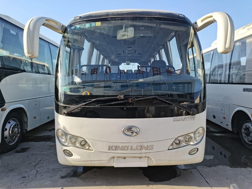 Used Coach Bus XMQ6771 30 Seats Cummins Rear Engine 132kw Left Steering Used Kinglong Bus