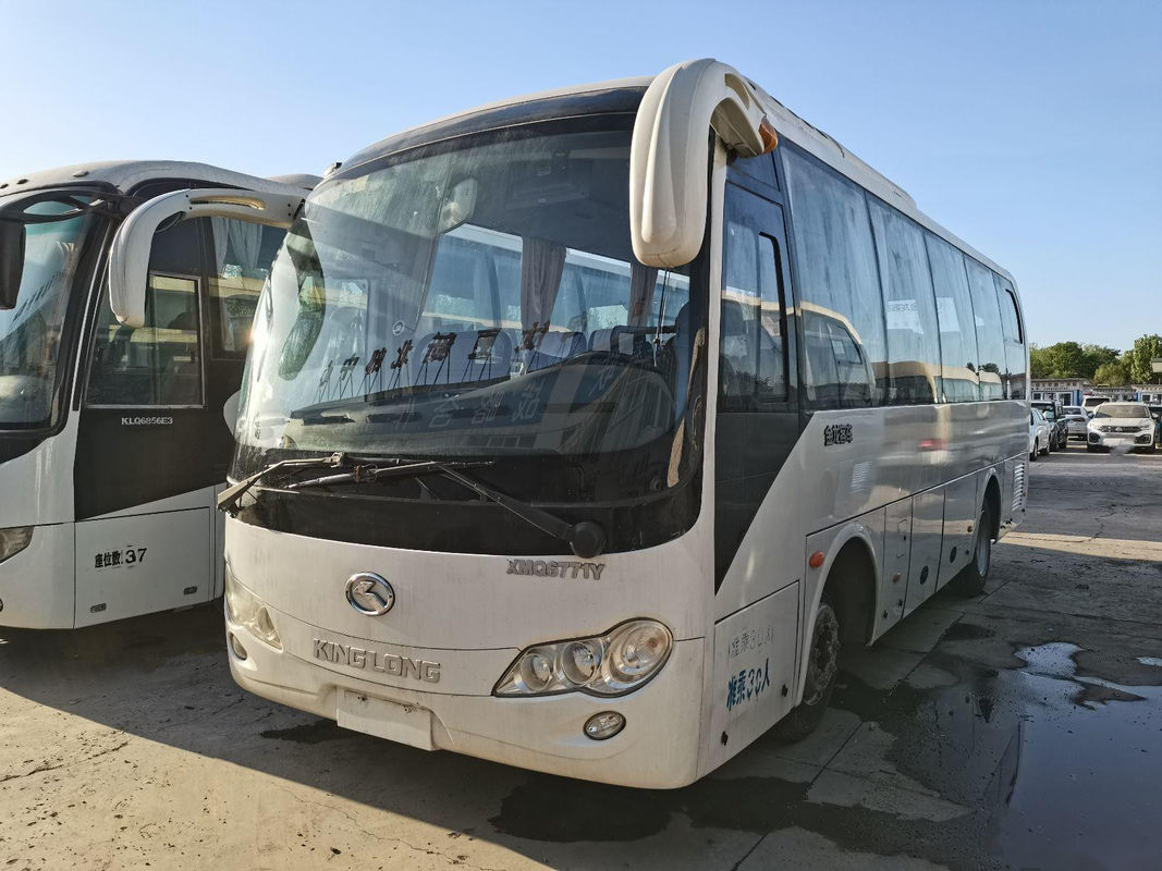 Used Coach Bus XMQ6771 30 Seats Cummins Rear Engine 132kw Left Steering Used Kinglong Bus